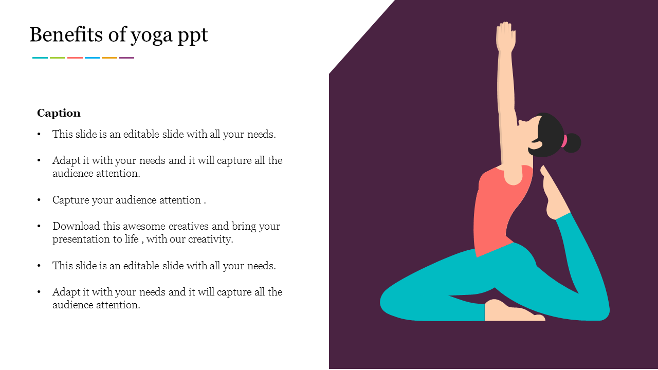 Benefits Of Yoga PowerPoint Template and Google Slides